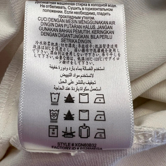 BCBG Generation Women’s dress Off White with black lace detail Size 12 - Picture 7 of 12